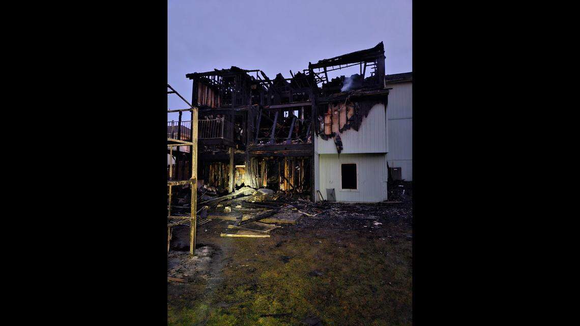 A child is missing following a fire at a two-story home early Sunday in the 8300 block of Northeast 103rd Terrace in Kansas City’s Northland.