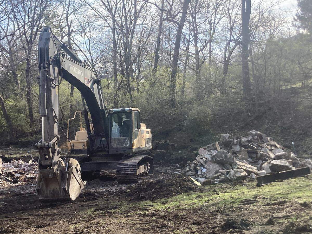 The site of a former 1930 Tudor-style home valued at $1.3 million in the 5200 block of Mercier Street. The 3,000-square-foot home was razed to make room for a new home.