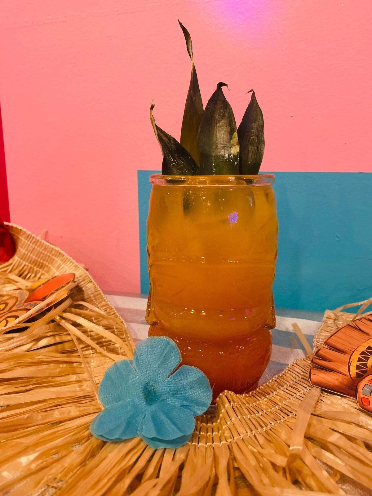 The “Pineapple Under the Sea,” is one of many drinks coming to “SpongeBar,” the next pop-up bar theme at Vignettes in North Kansas City.