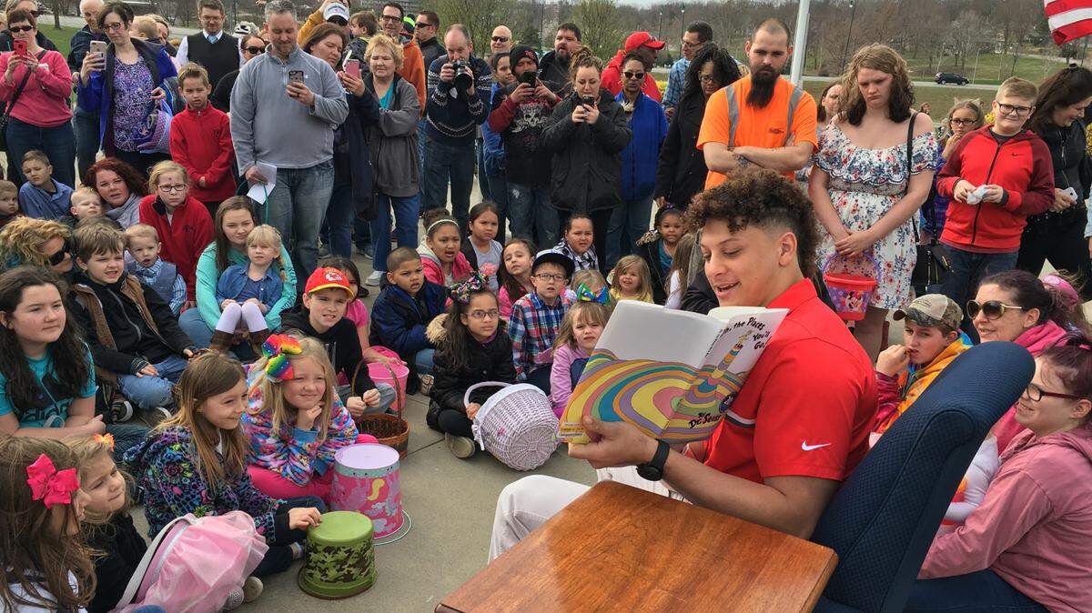 In 2018 Kansas City Chiefs quarterback Patrick Mahomes was a special guest at the Easter egg roll hosted by the Harry S. Truman Library & Museum. The event returns this year.