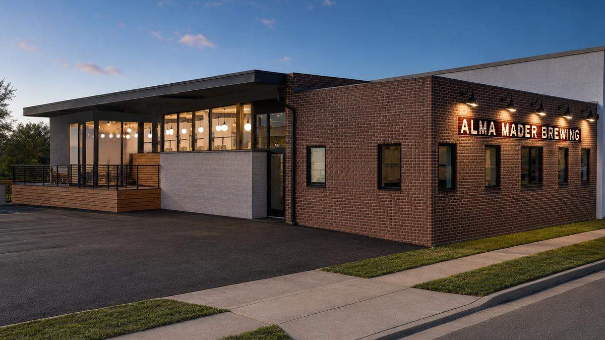 Alma Mader’s new taproom will be located next door to its old taproom, which is becoming the brewery’s production facility.