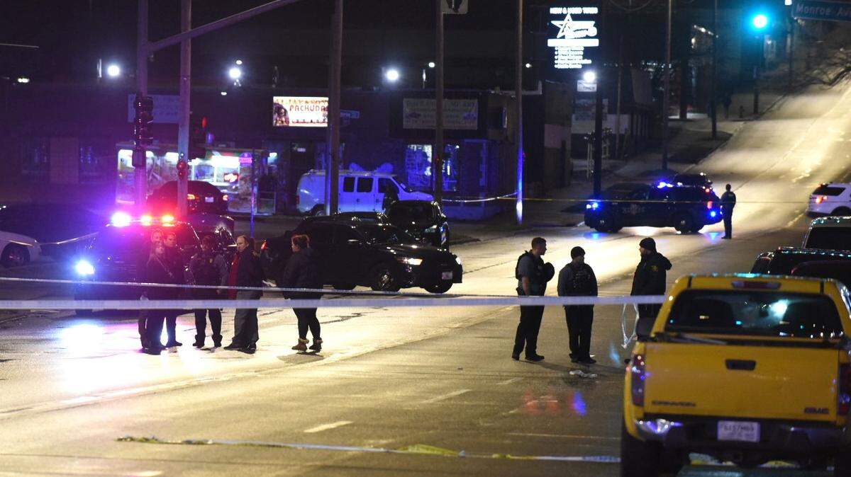 Kansas City police were investigating a triple shooting at Independence and Cleveland avenues that left one woman dead and two men injured Friday night. 
