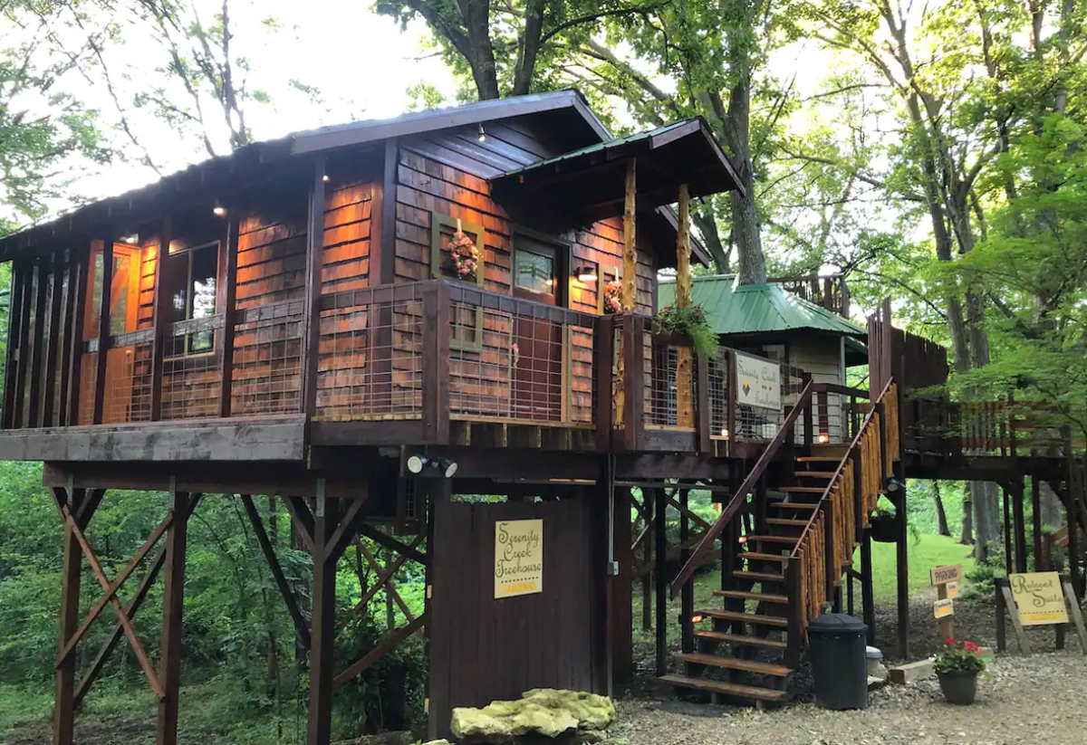 The Serenity Creek Treehouse was Hidden Valley’s very first, with Graham’s Treehouse following it a year later.