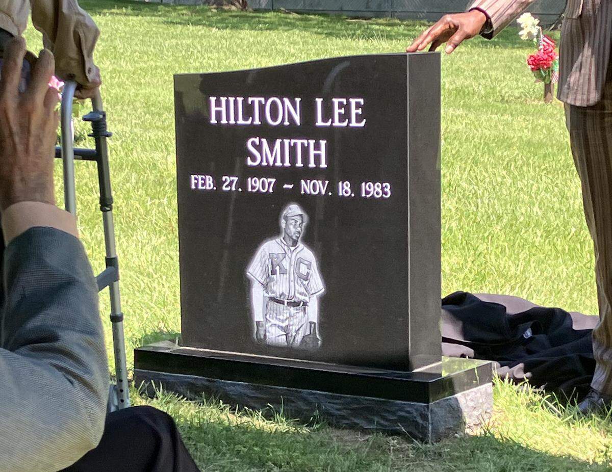 A new headstone marks the grave site of Negro Leagues great and National Baseball Hall of Famer Hilton Smith at Mt. Moriah Cemetery in Kansas City. The marker was commemorated on Friday, May 1, 2026.