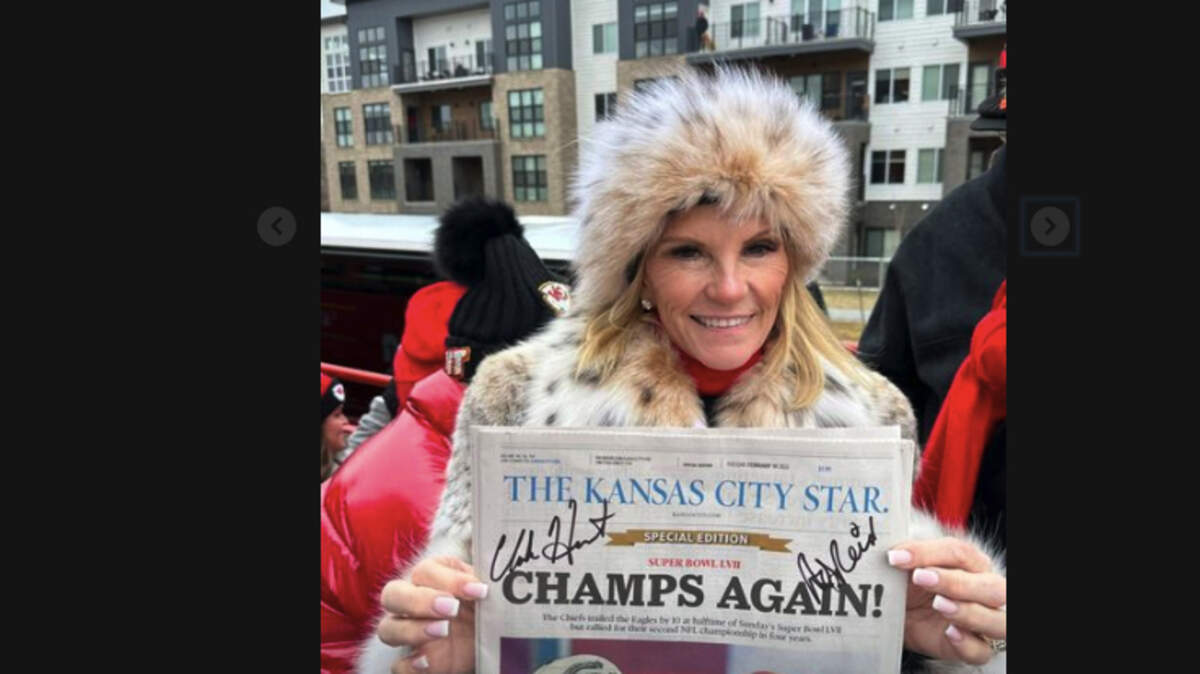 Tammy Reid, wife of Chiefs’ head coach Andy Reid, wasn’t complaining about the front-page coverage.