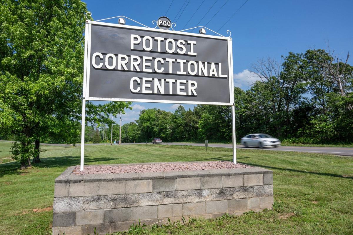 The entrance to Potosi Correction Center is seen on Tuesday, May 21, 2024, in Potosi, Missouri. The state prison houses death row prisoners.