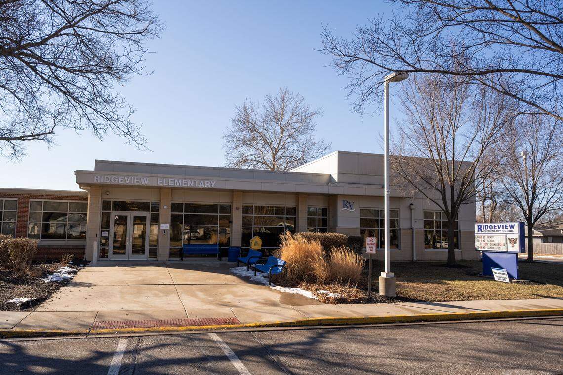 Ridgeview Elementary School on Friday, February 6, 2026, in Olathe. Olathe Public Schools will hold a bond election in March. The district's last bond helped pay for upgrades to Santa Fe Trail Middle School.
