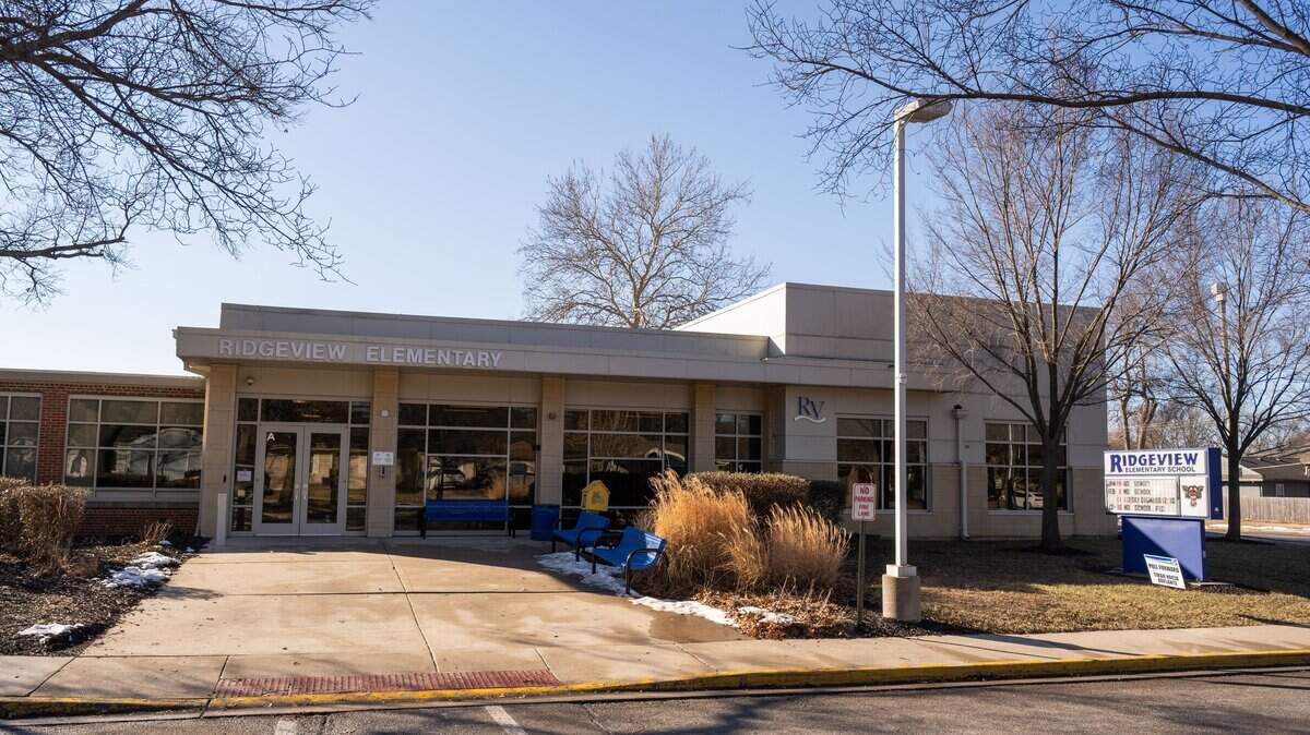 Ridgeview Elementary School on Friday, February 6, 2026, in Olathe. Olathe Public Schools will hold a bond election in March. The district's last bond helped pay for upgrades to Santa Fe Trail Middle School.