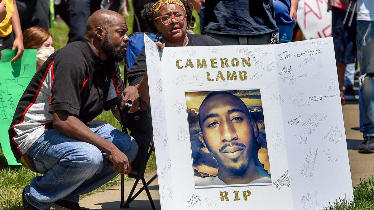 “How are you going to dehumanize my son to cover up for your crooked detective?” asked Cameron Lamb’s mother.