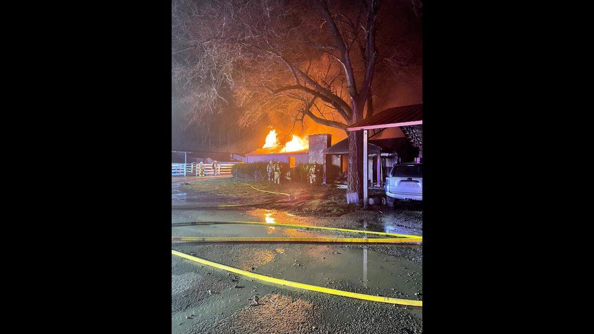The Lee’s Summit Fire Department worked to contain a fire at Rising Star Ranch, 2807 Northwest Chipman Road, early Saturday morning.