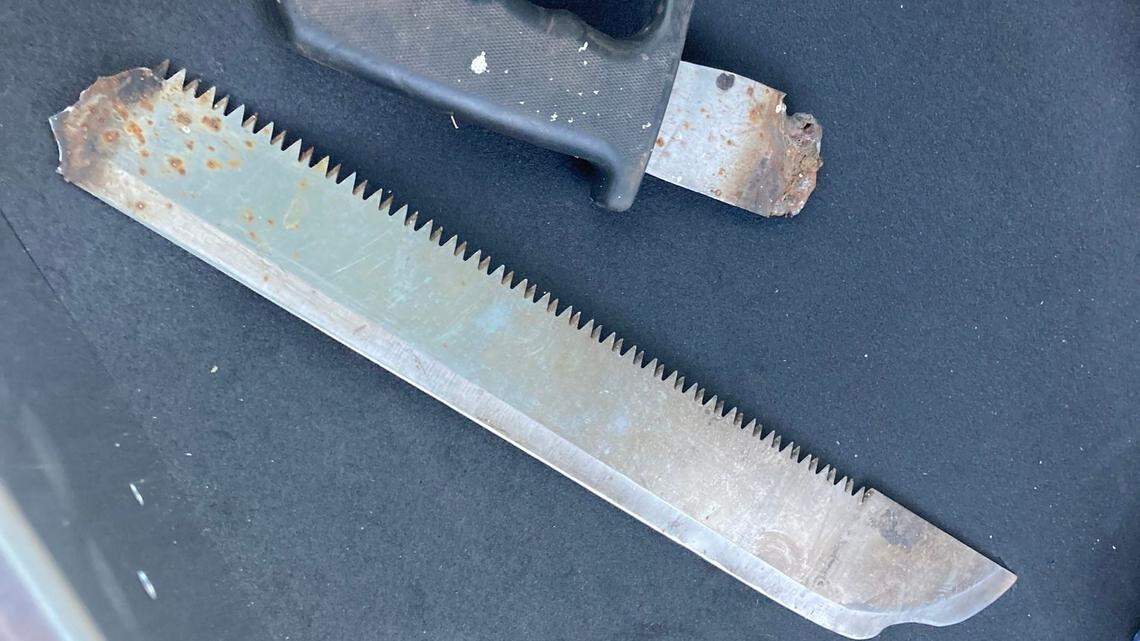 An argument over a refrigerator led to a machete attack, authorities said.