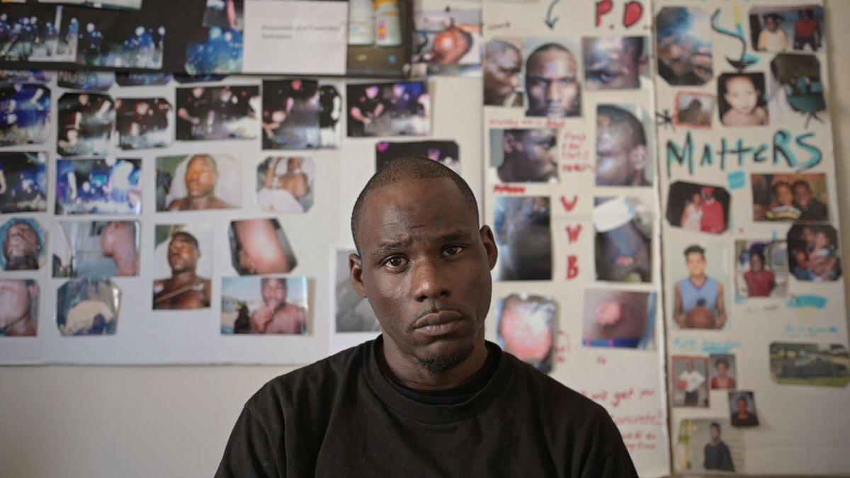 Justin Layton speaks about his experience with the Independence Police Department at his home in Kansas City on Tuesday, March 15, 2022. Layton claims the police violated his civil rights when they arrested him for “jaywalking” two years ago in Independence.