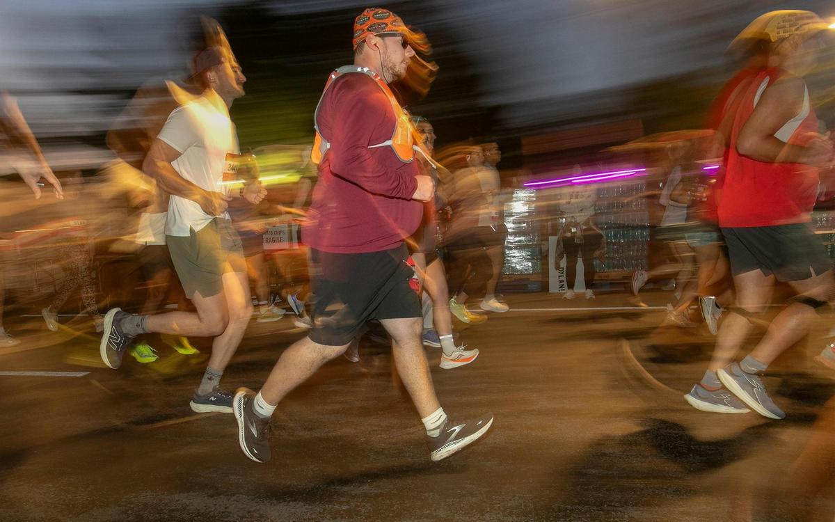 An estimated 8,000 runners participated in the 2024 Garmin Kansas City Marathon on Saturday, October 19, 2024 in KC. The course started and finished in front of The Nelson-Atkins Museum of Art.