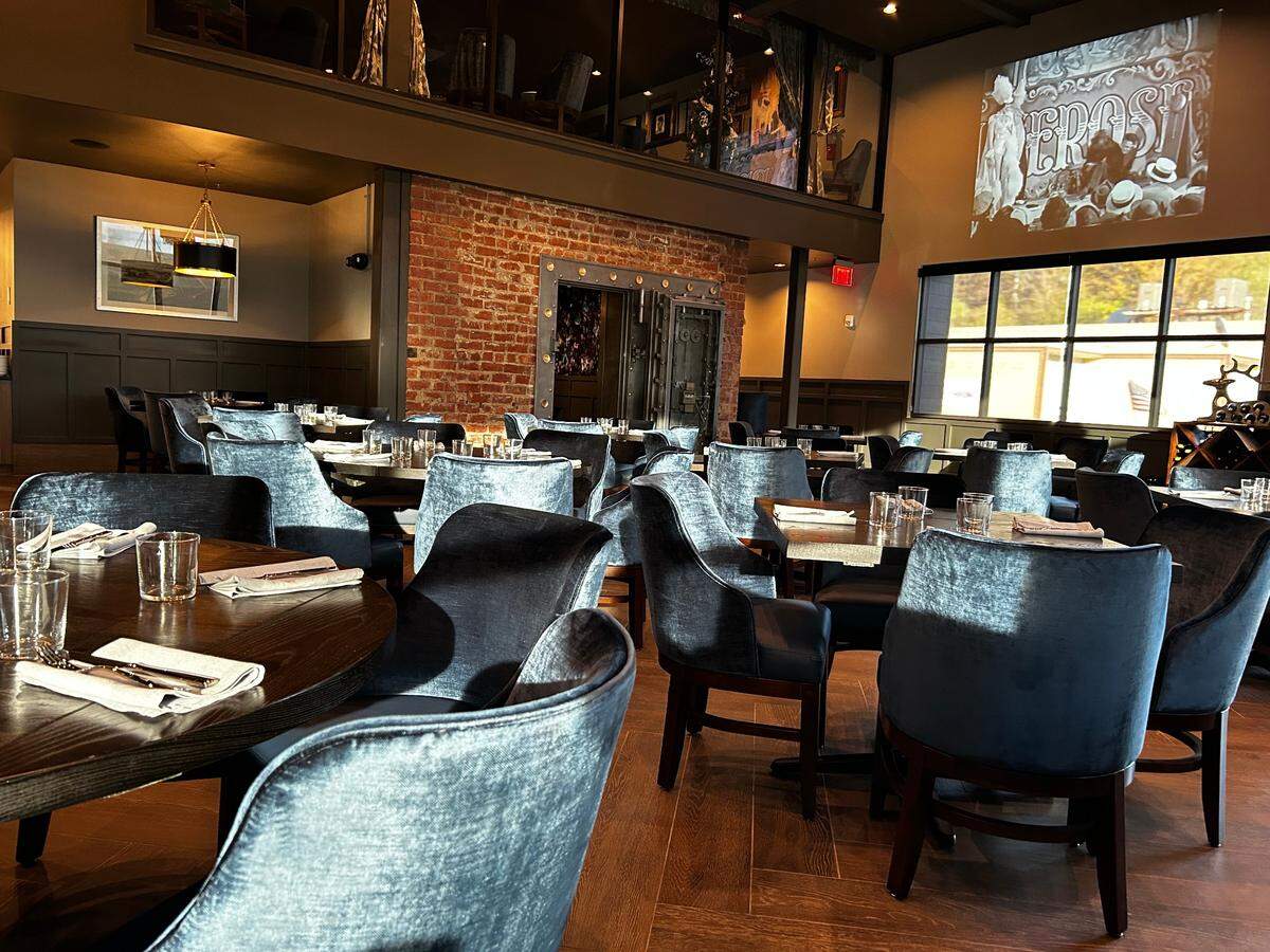 The bistro dining room at Prima Facie is now open in downtown Parkville.