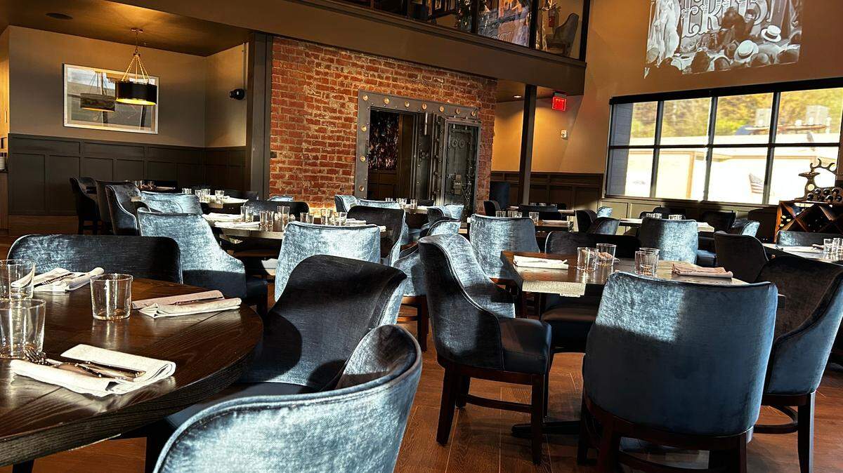 The bistro dining room at Prima Facie, now open in downtown Parkville.