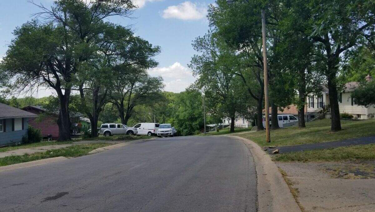Jamie Abernathy lived with her family in the burgundy home at left.