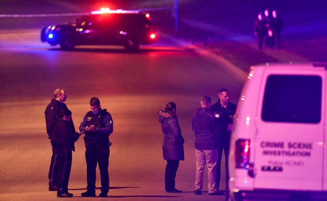 A man was found shot in the hallway of an apartment building at the Stonegate Meadows apartment complex in the 10400 block of E. 42nd Street in Kansas City Thursday, Oct. 15, 2020. The man was pronounced dead at the scene. No suspect information was available.