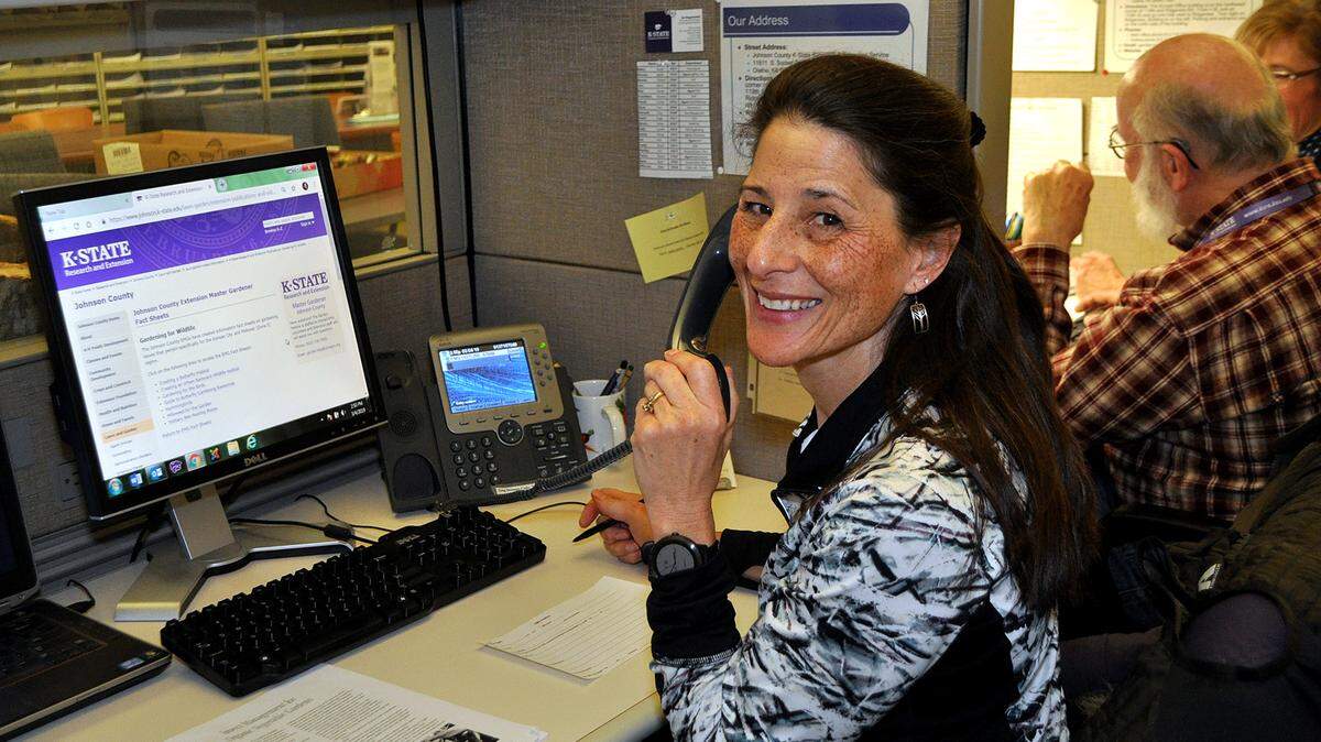 Extension Master Gardener Laura McEnery is among the experts who help answer questions on the gardening hotline.