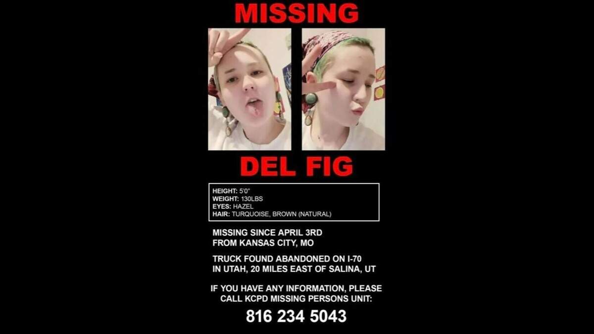 Friends of Del Fig created a flier to get help locating the 24-year-old who has been missing since April 2.