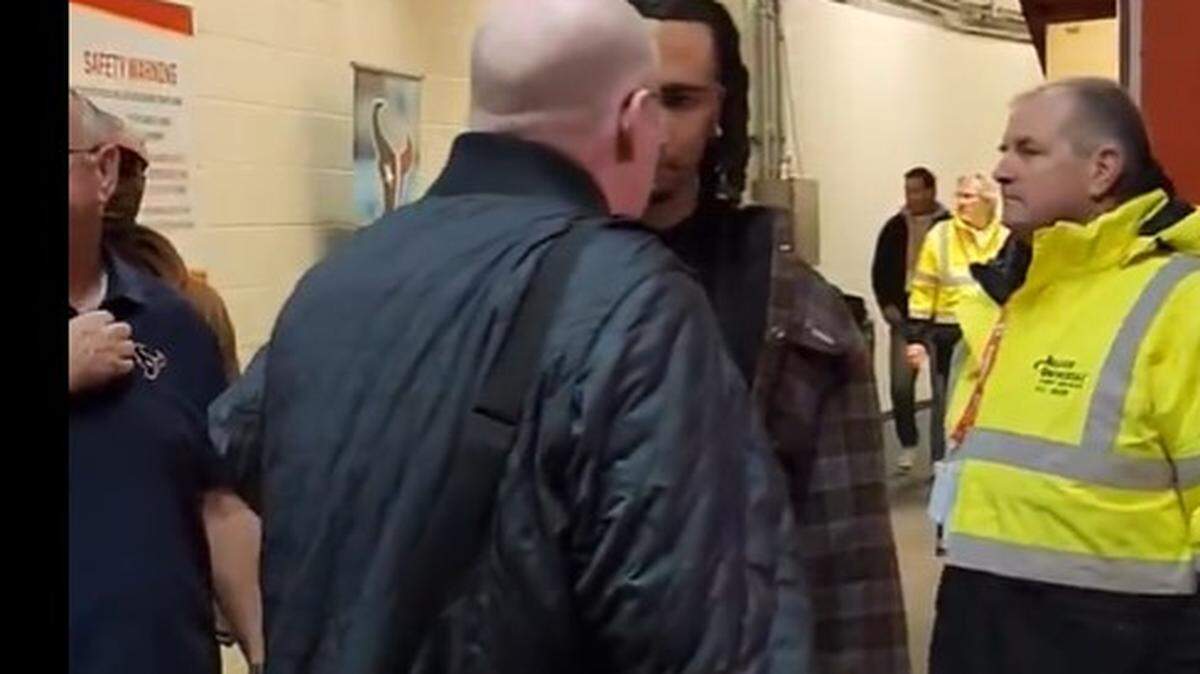 Chiefs coach Andy Reid met with Texans quarterback C.J. Stroud following Saturday’s game.