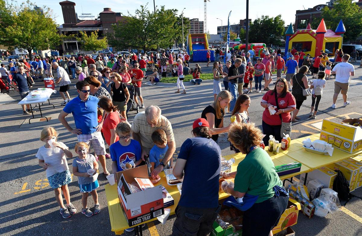 After the shooting death of 25-year-old Erin Langhofer at last month’s First Fridays in downtown Kansas City, questions about security and the future of the event surfaced in the Crossroads community. But last night people still gathered for a family fun night at Church of the Resurrection’s downtown location that featured bounce houses, kids games, crafts and hot dogs. Langhofer was a member of the church.