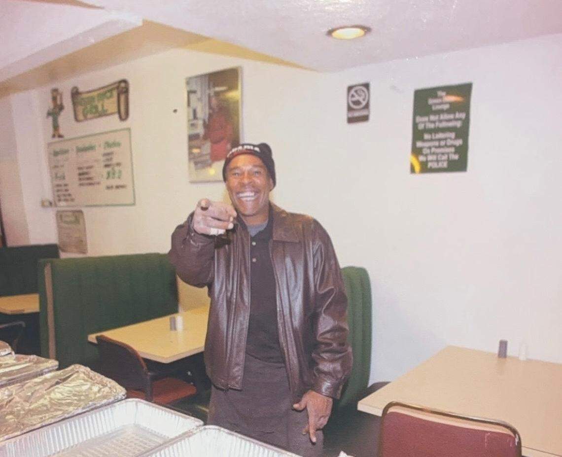 Wayne Garrett at Green Duck Grill in an undated photo. The famous pitmaster worked there and at Arthur Bryant’s in the early 2000s. 