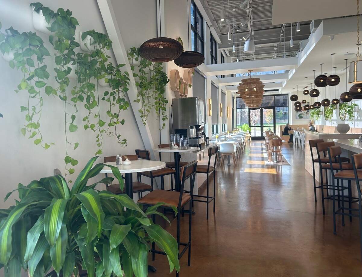 Enjoy Pure Food + Drink opened its second location, this one in Lenexa City Center.