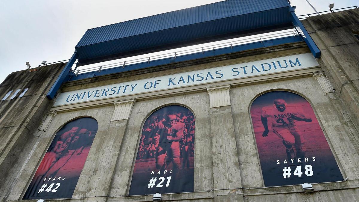 Memorial Stadium at the University of Kansas in 2020 file photo.