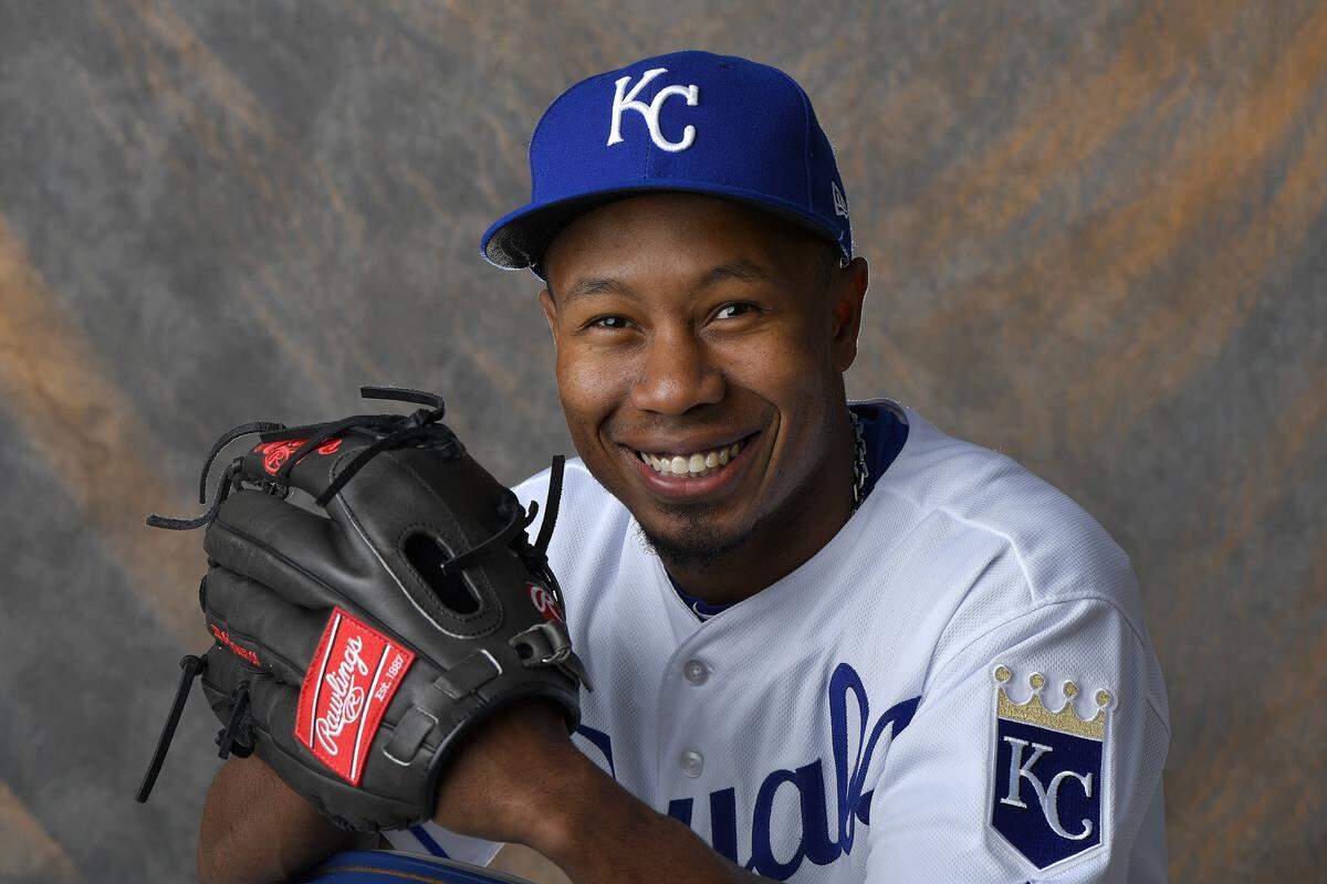 Here is former Royals outfielder Terrance Gore’s media day shot from spring training 2017.