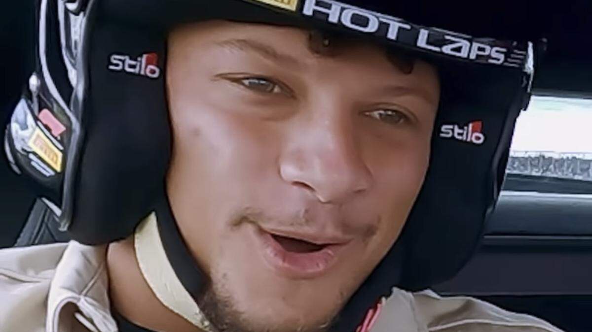 Kansas City Chiefs quarterback Patrick Mahomes rode a “hot lap” in a Formula 1 car at the British Grand Prix on Sunday. He called the ride “insane.” Chiefs fans begged him not to do it again.