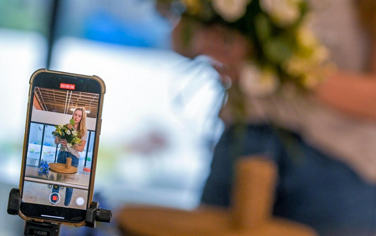 Lexi Nardini, 23, is owner of Love, Lilacs, a wedding floral business in Kansas City’s Crossroads Arts District. Nardini, a University of Missouri graduate, is popular on Tik Tok and Instagram.