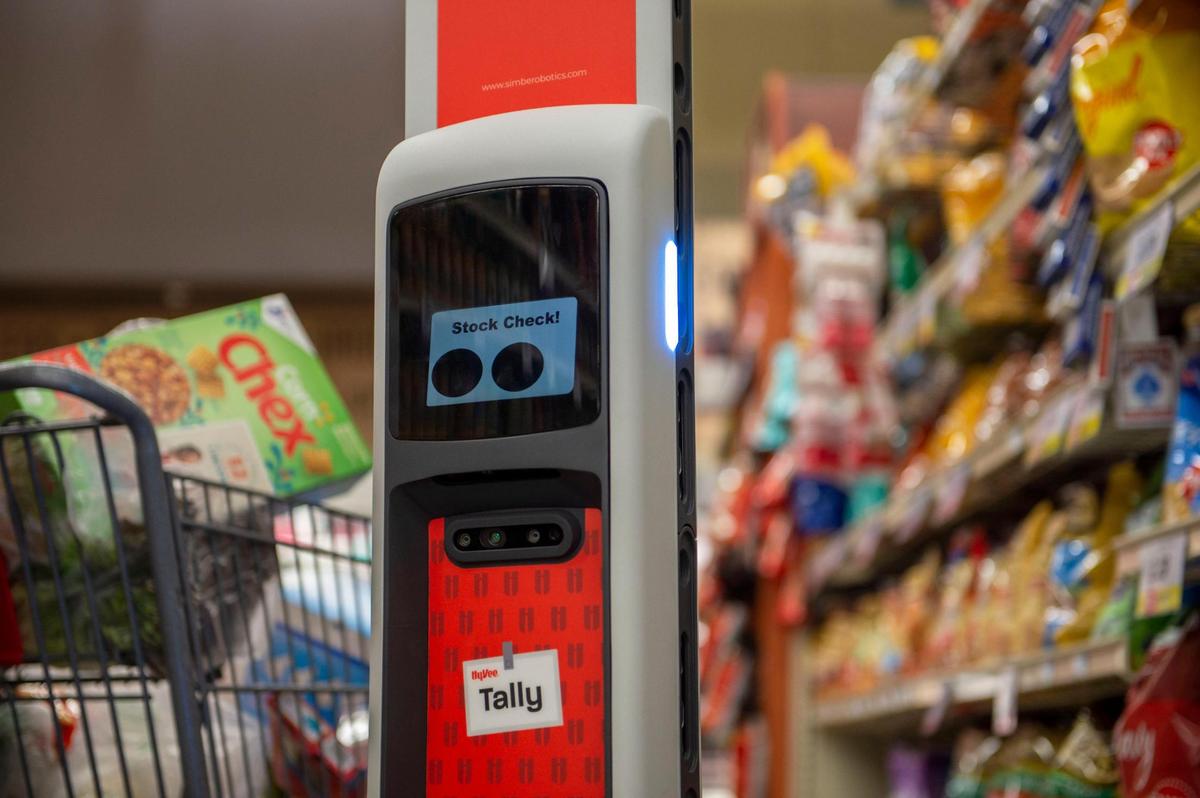 Five Hy-Vee stores now use Tally the robot, including one in Lee’s Summit.