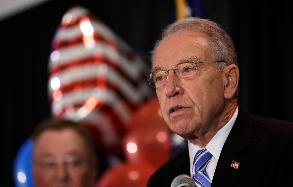Sen. Charles Grassley, R-Iowa, co-sponsored the Fostering Stable Housing Opportunities Act of 2019 to help combat homelessness among foster youth who age out of the system.