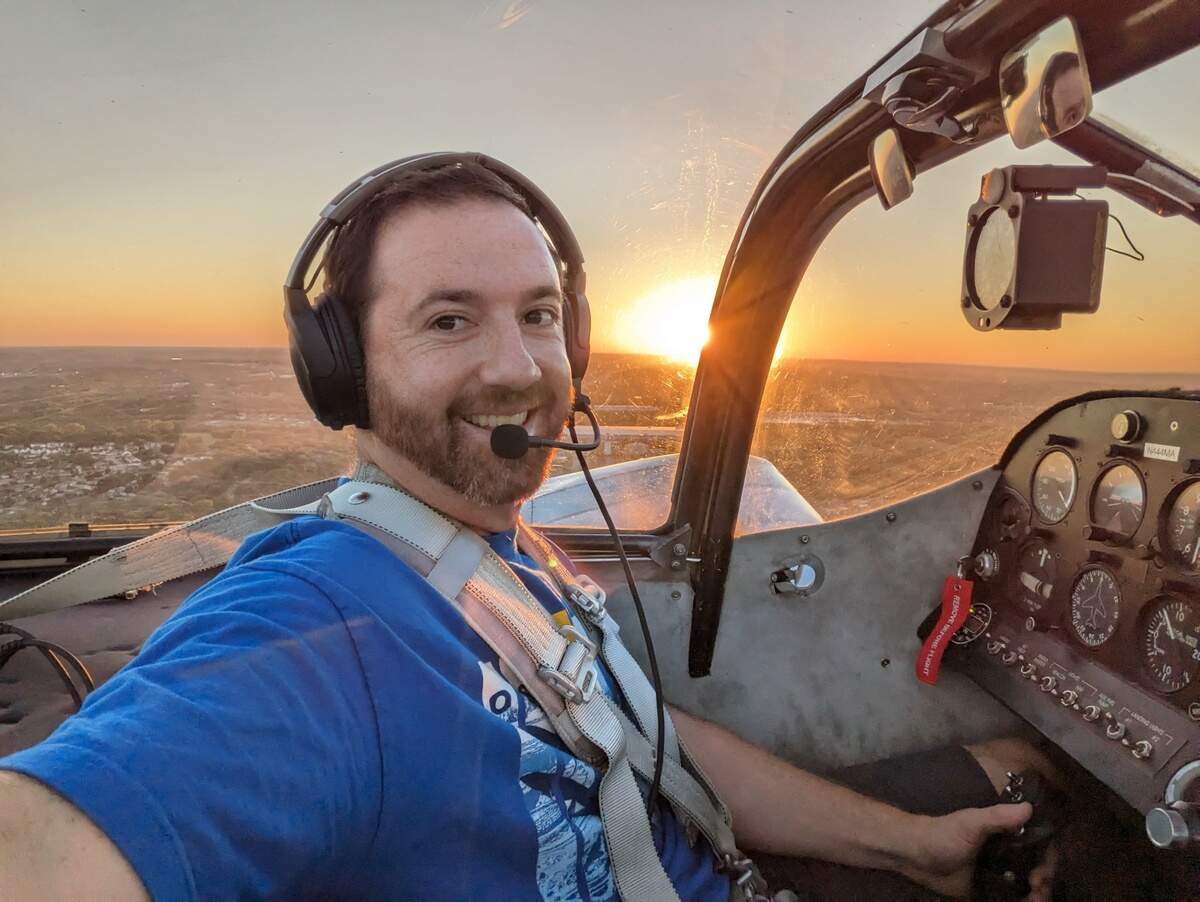 Mujahid Abdulrahim, a Kansas City area pilot and assistant professor at the University of Missouri—Kansas City, uses flight plan skywriting to combine the aerial art form with advocacy. This week, he did tribute to the Kansas City Chiefs as they prepare for the Super Bowl, including one for tight end Travis Kelce and superstar singer Taylor Swift.
