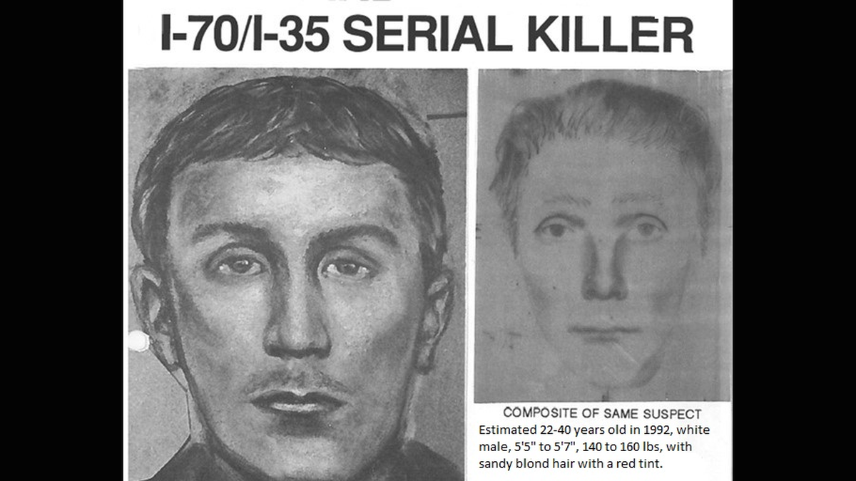 This is the sketch of the suspected serial killer at the time of the slayings. He was was estimated to be between 22 and 40 years old, between 5-feet-5-inches and 5-feet-7-inches tall and weighing 140 to 160 pounds. He had sandy blond hair with a red tint.