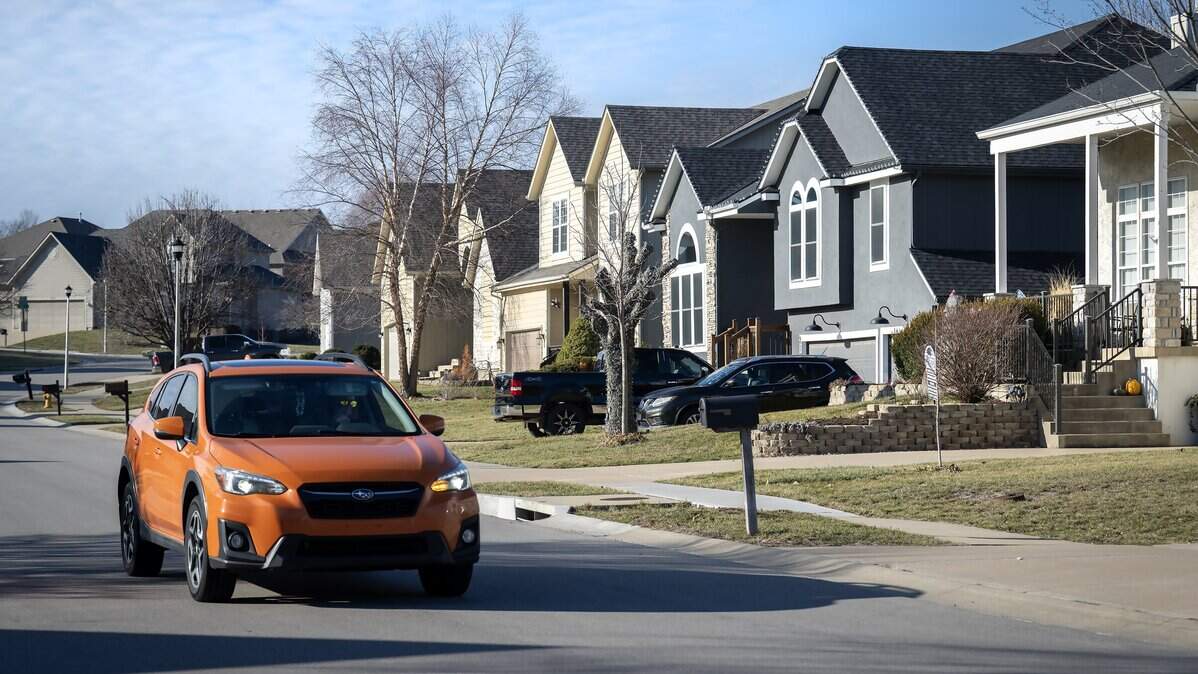 Homes in the Grayson Place subdivision near S. Prairie Creek Parkway and W. 121st Terrace in Olathe on Friday, Jan. 9, 2025. Some residents are concerned about affordability in the Kansas City Chiefs relocate the training facility and team headquarters to Olathe.