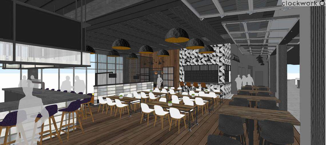 The second floor bar and lounge at T-Shotz will feature an oyster bar.