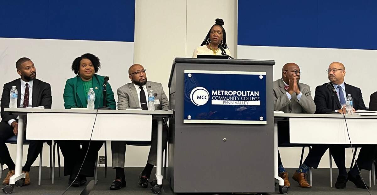 Gwendolyn Grant, president and CEO of the Urban League of Greater Kansas City, shares highlights of the State of Black Kansas City report on Saturday, Nov. 4, at the Urban Summit.