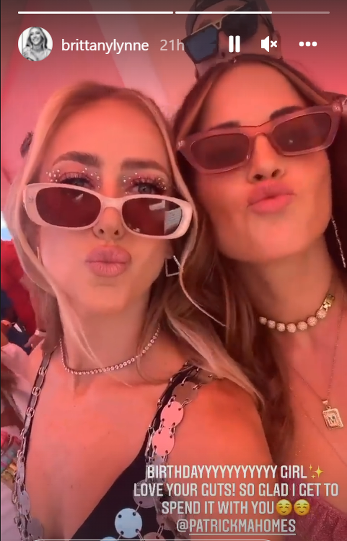 Brittney Mahomes and Miranda Hogue at Coachella