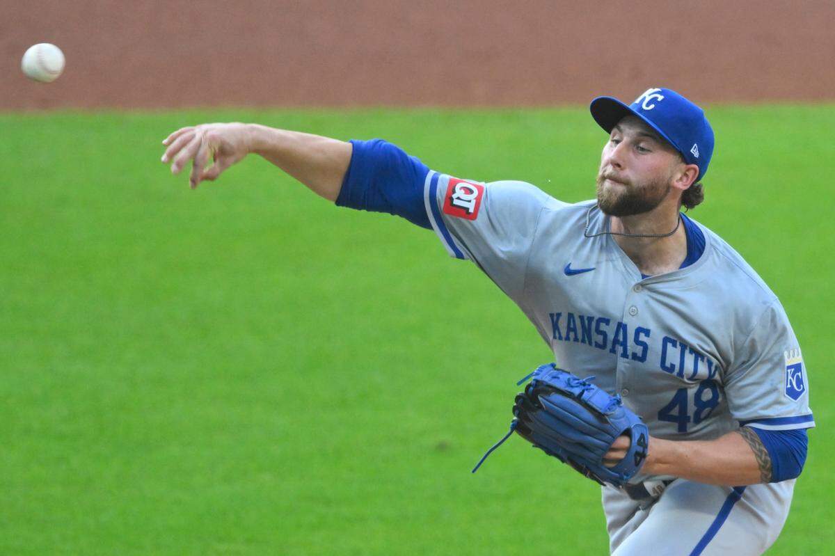 Kansas City Royals starting pitcher Alec Marsh worked into, and generally out of, trouble during Monday’s doublehearder nightcap against the Cleveland Guardians at Progressive Field.