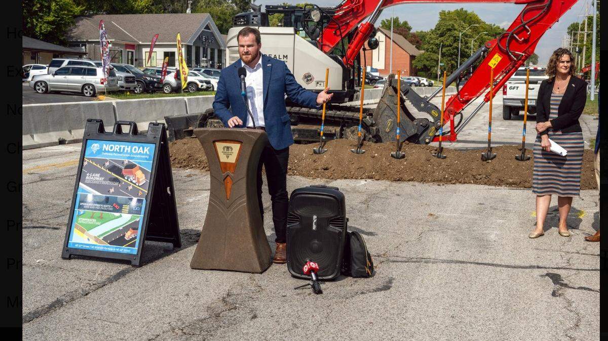 Kansas City council member Nathan Willett speaks at a press conference in October 2025. Willett, a Republican, filed to run for Congress on Monday, March 30, 2026.