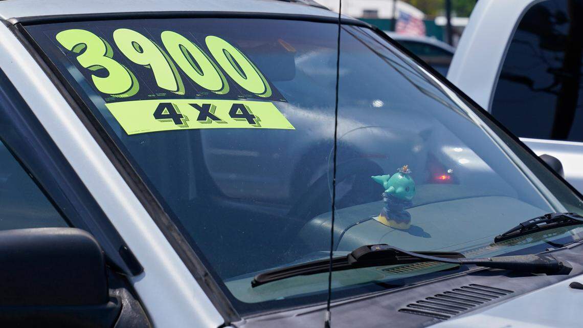 File photo of used cars for sale. A used car salesman in Missouri recently admitted to hiding his sales commissions income from the IRS, officials say.