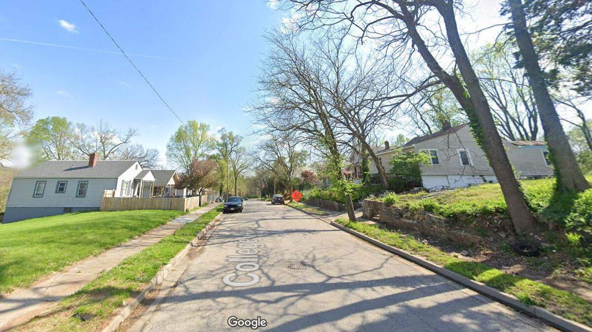 A man died of multiple gunshot wounds after being found early Friday inside a home in the 5200 block of College Avenue in the North Town Fork Creek neighborhood of Kansas City, police said. This Google Maps Street View image of the area is from 2022.