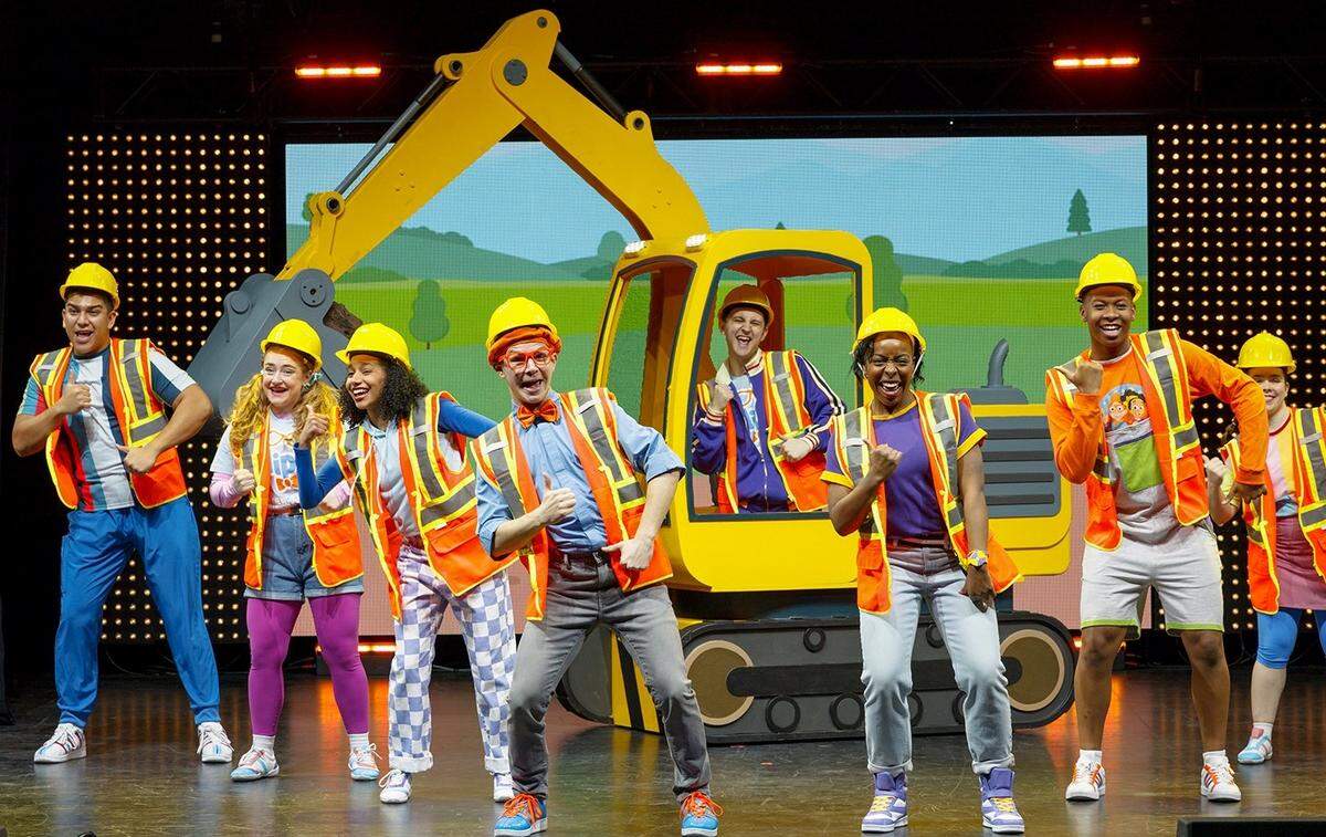 Children will learn about new things, such as construction machinery, when “Blippi: The Wonderful World Tour” visits Cable Dahmer Arena on April 29.