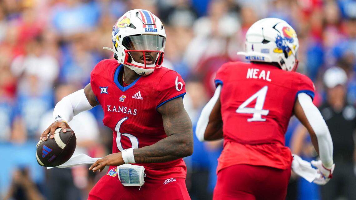 Kansas’ Lance Leipold provides update on quarterback Jalon Daniels’ injury recovery