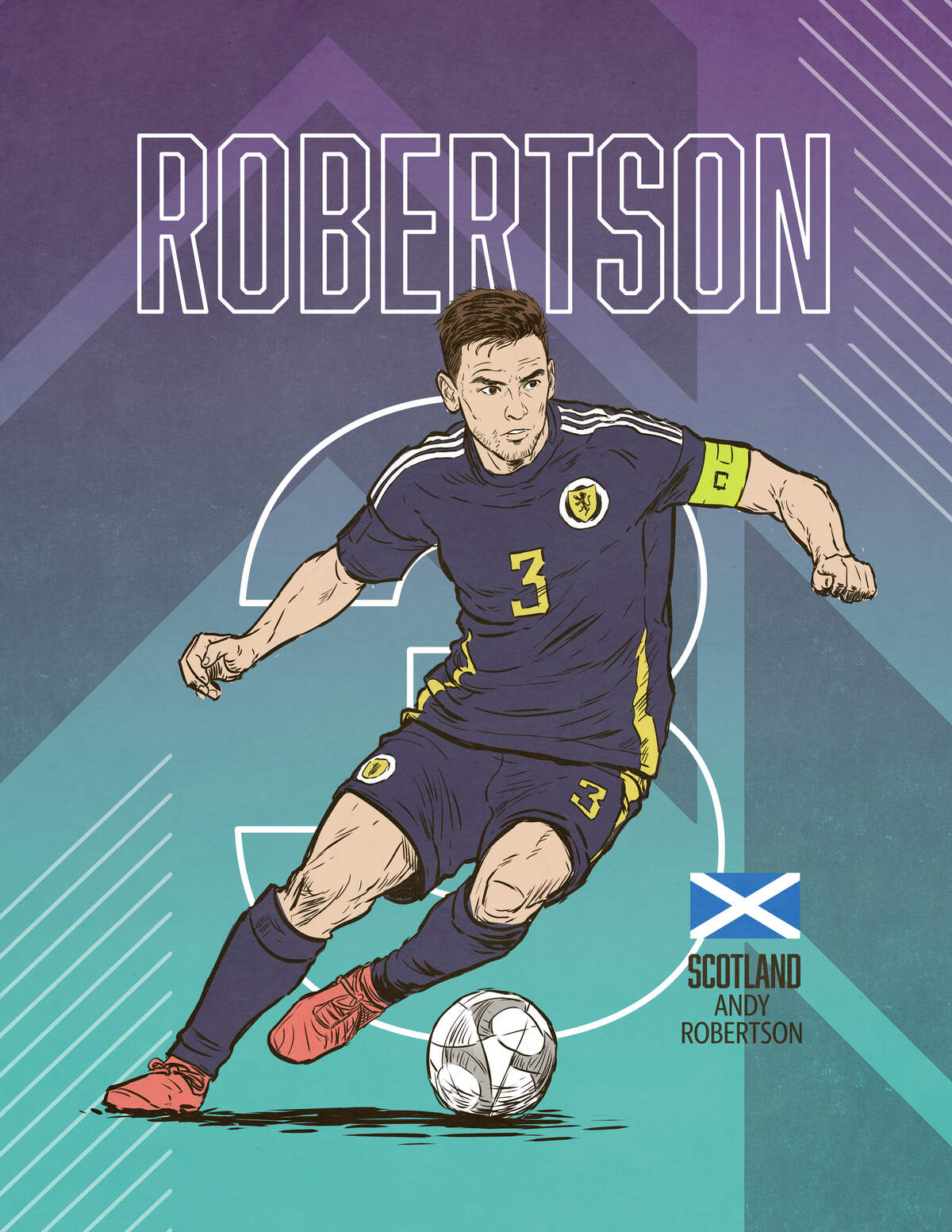 Scotland’s left-back Andy Robertson