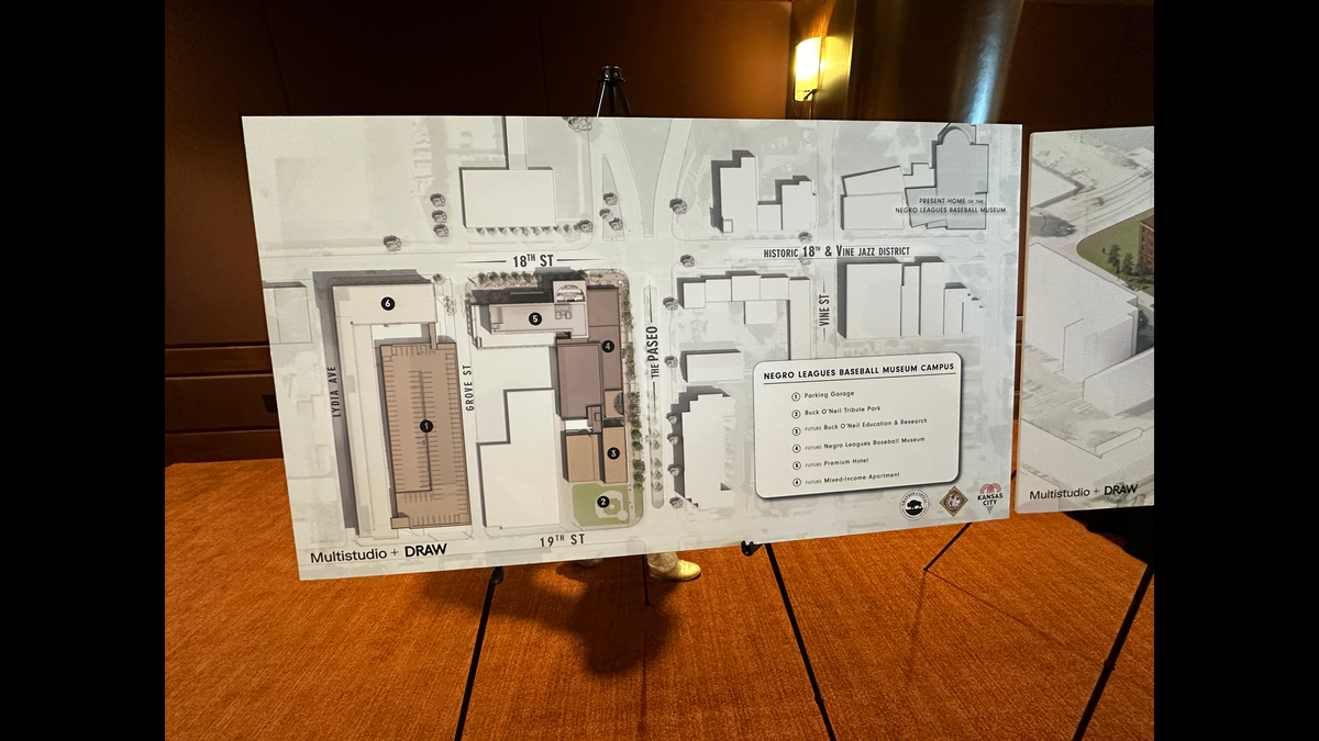 Kansas City’s Negro Leagues Baseball Museum unveiled renderings of its future home and complex in the 18th & Vine district on Friday, February 13, 2026. The complex includes a Marriott hotel attached to the museum, the Buck O’Neil Education and Research Center and a parking garage.