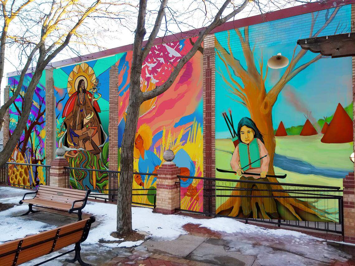 A four-artist mural proposed at Penzey’s Spices on Santa Fe Drive will “symbolize a multiracial community, its cooperation, creativity, relationship to the earth, hopes and dreams,” according to the artists.