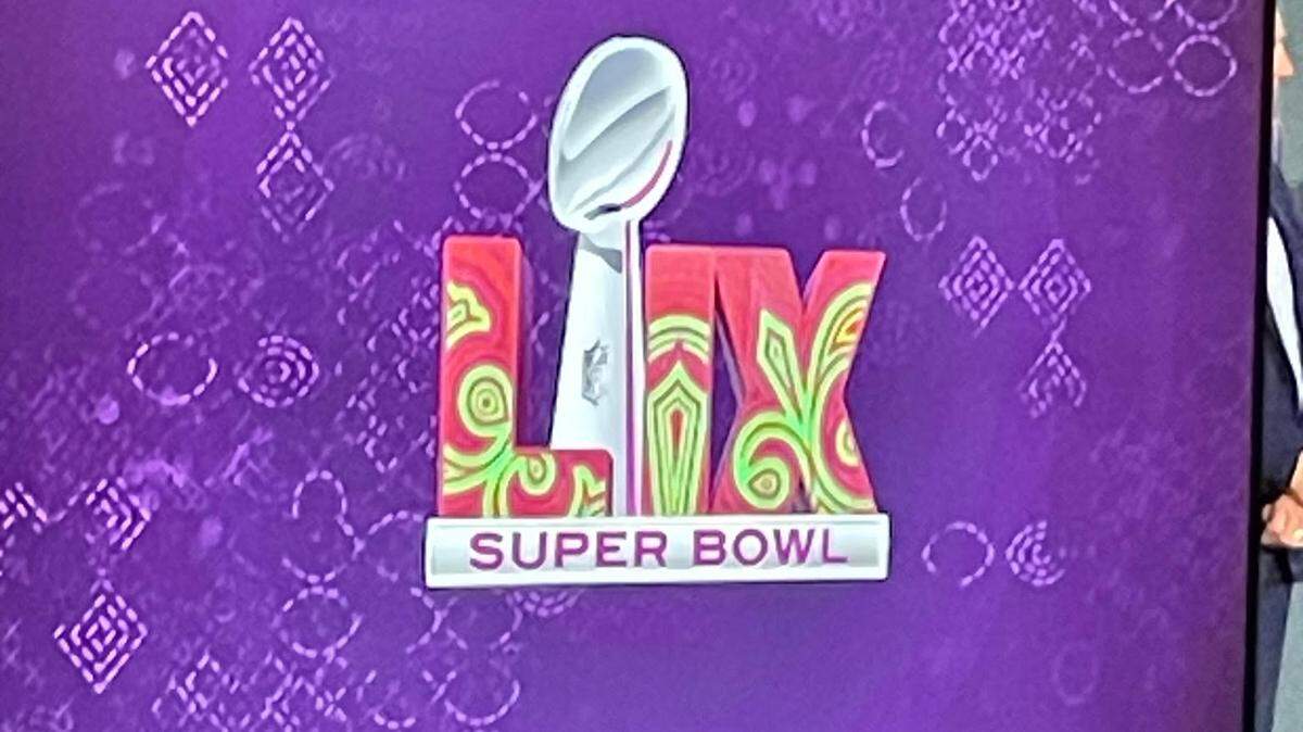 The Super Bowl LIX logo.
