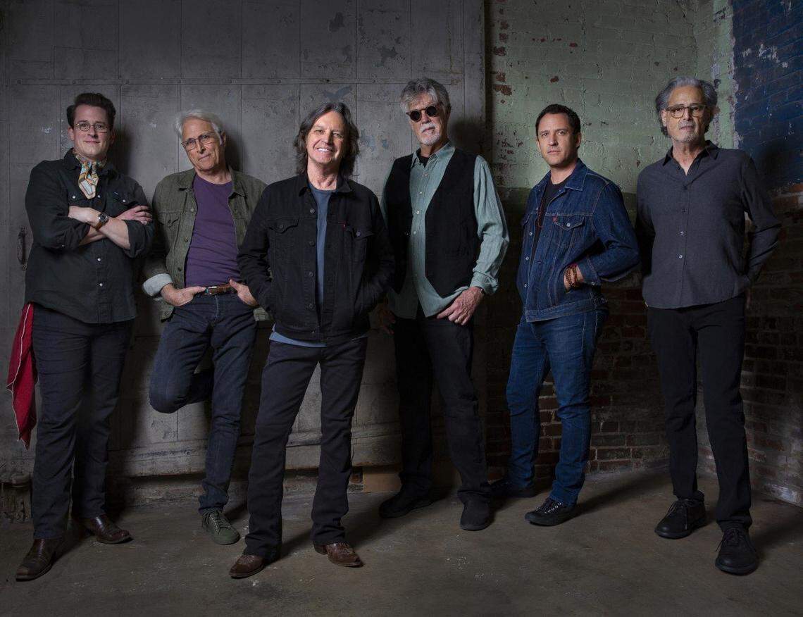 The Nitty Gritty Dirt Band, from left, Ross Holmes, Jimmie Fadden, Jeff Hanna, Bob Carpenter, Jaime Hanna and Jim Photoglo, will play July 8 at the Ameristar.